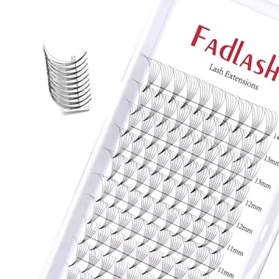 Immagine di Volume Russo 6D 0.07mm C Curl 8 14mm Lunghezza Mista Ciglia Premade Estensioni Lash Extensions