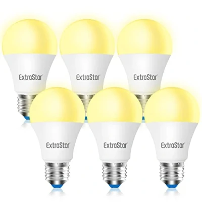 Immagine di EXTRASTAR Lampadina LED E27, 10W (equivalenti a 80W), 3000K 800 lumen, luce bianca calda Pacco da 6
