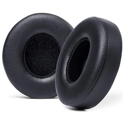Immagine di Cuscinetti auricolari di ricambio extra spessi per cuffie Beats Solo 2 e 3 wireless ON Ear Wicked Cushions Pelle morbida, memory foam lusso, adesivo forte Nero