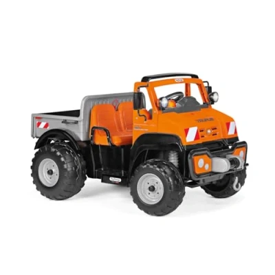 Immagine di Peg Perego Taurus Utility Truck Elettrico Cavalcablile per Bambini dai 3 Anni, Camion con Cassone Ribaltabile, Batteria Ricaricabile da 12V, Motore 350W, Luci e Suoni, 2 Marce