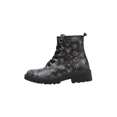Immagine di Geox Disney Classics Mickey Mouse Casey Unisex Stivaletti stringati per bambini, Taglia: 39, Black Finta pelle di alta qualità