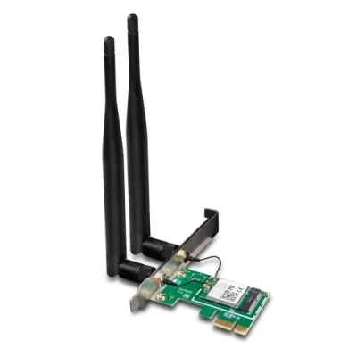 Immagine di Tenda E12 Scheda di Rete PCI e Wireless AC1200 Dual Band, 867Mbps 5GHz 300Mpbs 2.4GHz, 2 Antenne Esterne Staccabile 5dBi, Adattatore Espresso WiFi Supporta Windows 10
