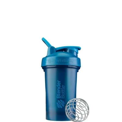 Immagine di BlenderBottle Classic V2 Shaker Bottle con sfera in acciaio inox, perfetta per frullati proteici, lavabile lavastoviglie, 600 ml, blu oceano