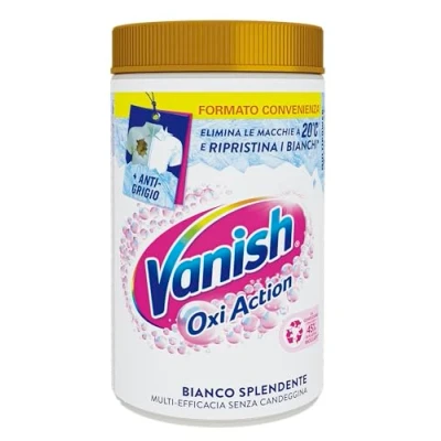 Immagine di Vanish Oxi Action Multipower Polvere Bianco Splendente, Smacchiatore per Capi Bianchi, 1 Confezione da 1.5Kg Bucato, Additivo Lavatrice Multiazione senza Candeggina