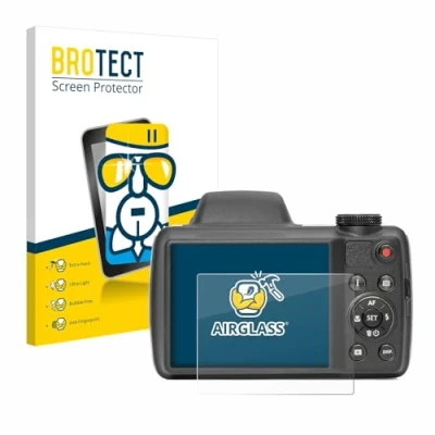 Immagine di brotect Pellicola Protettiva Vetro per Kodak Pixpro AZ528 Protezione Schermo [Durezza Estrema 9H, Chiaro]
