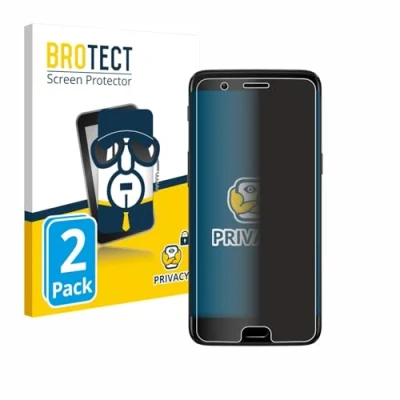 Immagine di brotect (2 Pezzi Pellicola Privacy per OnePlus 5 [Anti Spy, Protettiva Chiara, Blue Light Filter]
