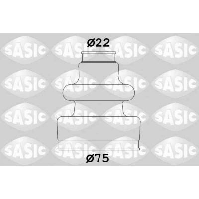 Immagine di SASIC 2933593 Soffietto Assale posteriore, sul lato del cambio PEUGEOT: 205 II Hatchback, 405 Sedan, 306 Station Wagon, CITROËN: Visa Hatchback