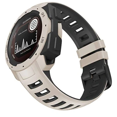 Immagine di WIIKAI Cinturino Compatibile per Garmin instinct,instinct Esport Regolabile di Ricambio Bracciale.(bianco nero)