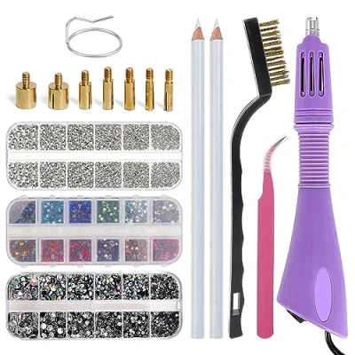 Immagine di Applicatore Hotfix, di Strass, Strumento Hotfix Strass Applicatore, Bedazzler Kit con Per La Creazione Fai da Te
