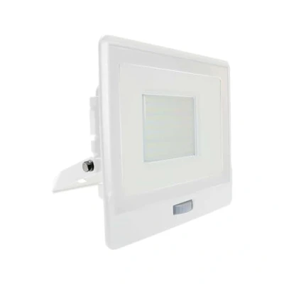 Immagine di V TAC Faro LED da Esterno con Chip Samsung 50W Sensore PIR di Colore Bianco Impermeabile, Luce Freddo
