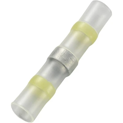 Immagine di TRU COMPONENTS 736461 Giuntafilo intermedio con guaina termoretraibile 4 mm² 6 Completamente isolato Giallo 15 pz.