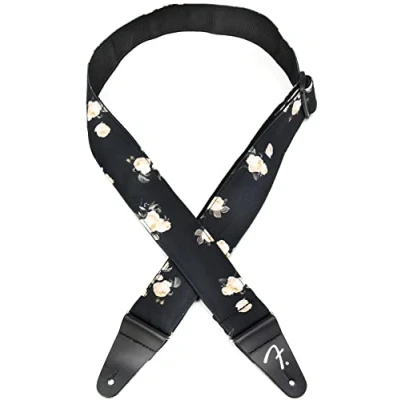 Immagine di Fender Tracolla per chitarra floreale Nero