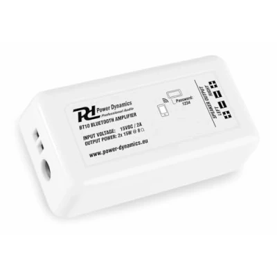 Immagine di Power Dynamics BT10 Amplificatore da incasso Bluetooth, 2 x 15 W