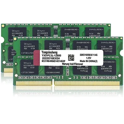 Immagine di 8GB Kit (2x4GB) DDR3L / DDR3 Ram 1600 MHz PC3L 12800S Sodimm Portatile Memoria 204 Pin CL11 Non ecc Unbuffered 1.35V 1.5V 2Rx8 Dual Rank Laptop Notebook Memory per Apple Mac Macbook iMac