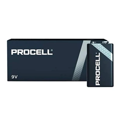 Immagine di 50 x 9V Duracell Industrial MN1604 E Block Alkaline Batteries for Electronics