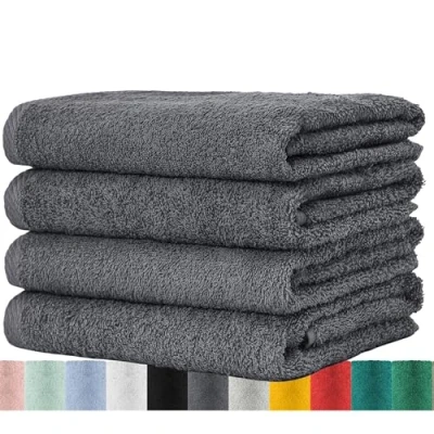 Immagine di BaSaTex Confezione da 4 Set Asciugamani in Spugna, 100% Cotone (Menta, 50x100 cm)