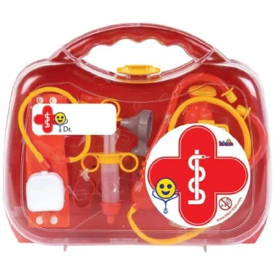 Immagine di Theo Klein 4632 valigetta da dottore, grande e trasparente I Resistente dottore con molti accessori Include stetoscopio, termometro molto altro. Giocattoli per bambini dai 3 anni in su