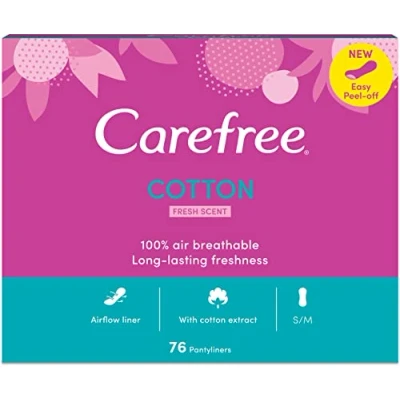 Immagine di Carefree, Assorbenti, Solette igieniche in cotone fresco 76 pezzi (76 x)