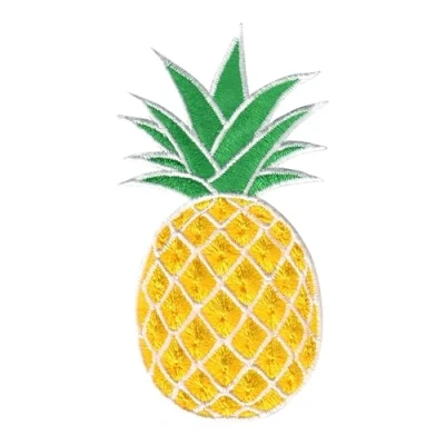 Immagine di PatchMommy Toppa Termoadesiva Frutta Ananas Patch Ricamate per Ferro da Stiro o Cucire Toppe Adesive Vestiti, Applicazioni Tessuti Bambini