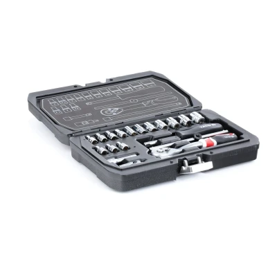 Immagine di YATO YT 14491 Set bussole 20 Acciaio al cromo vanadio 1/4