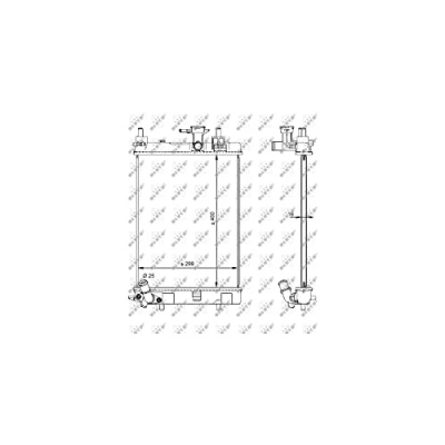 Immagine di NRF 59207 Radiatore motore Alluminio 400 299 16 Alette di raffreddamento saldate DAIHATSU: Cuore 7
