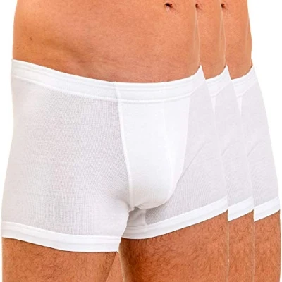 Immagine di HERMKO 3901 3 Boxer da Uomo in Cotone 100%, Größe Herren:6 (XL), Farbe:Bianco