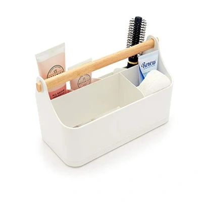 Immagine di simplywire Organizer per il trucco Contenitore bagno Bianco