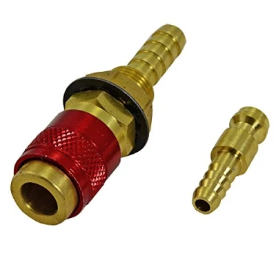 Immagine di RIVERWELD Raccordo acqua e gas per torcia di saldatura PTA DB SR WP 9 17 18 26 TIG (Rosso)