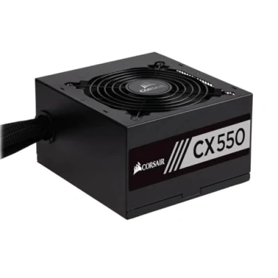 Immagine di Corsair CX550 80 Plus Bronze Alimentatore non modulare ATX a basso rumore da 550 W, colore: Nero