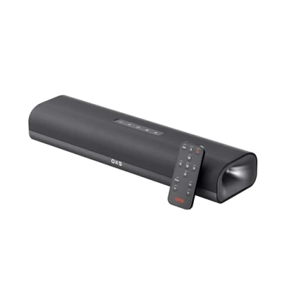 Immagine di OXS Thunder Lite Gaming Soundbar per PC, Altoparlante TV con Audio Virtual Surround, Tubo Bassi, Design Compatto, Compatibile HDMI/AUX/Optical, Connessione Wireless Bluetooth 5.0, Montabile a Parete