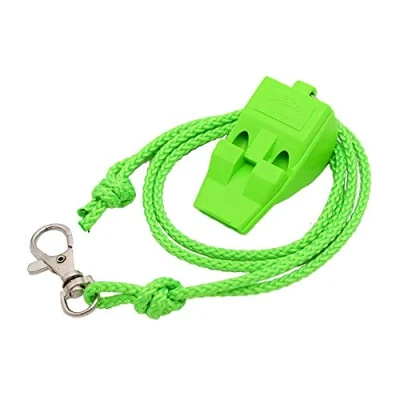 Immagine di ACME Fischietto di emergenza e segnale Tornado T2000 con nastro per pipa (DG Green/Verde Luminoso)