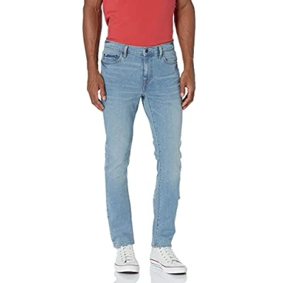Immagine di Amazon Essentials Jeans Elasticizzati Comodi Skinny (in precedenza Goodthreads) Uomo, Blu Chiaro, 29W / 34L
