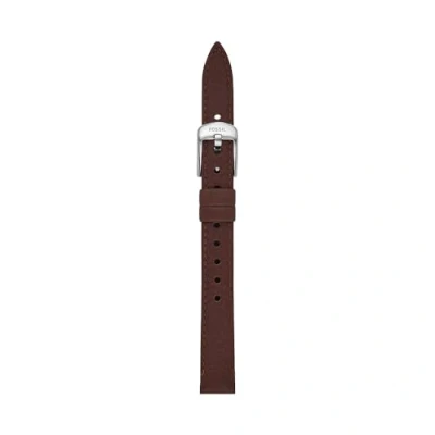 Immagine di Fossil Cinturino da Donna, 12 mm Litehide in Pelle o Acciaio, Marrone Scuro