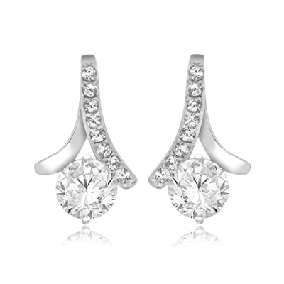 Immagine di Tuscany Silver Orecchini a pendolo e goccia Donna Argento sterling 925 zirconia_cubica rotonda 8.59.0339