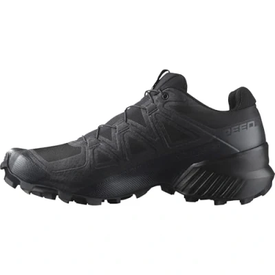 Immagine di Salomon Speedcross Scarpe da Trail Running Uomo, Aderenza, Stabilità, Calzata, Black/Black/Quiet Shade, 47 1/3 EU