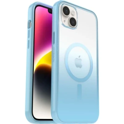Immagine di Cover OtterBox Serie Clear Case con MagSafe per iPhone 14 Plus, Resistente a Shock e Cadute, Ultra Sottile, Protettiva, Testata 2x vs le norme anti caduta MIL STD 810G, Regalia