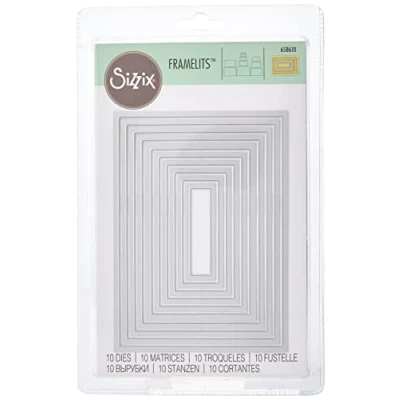 Immagine di Sizzix Framelits Fustelle Set di 10 Pezzi, Acciaio Inossidabile, Multicolore