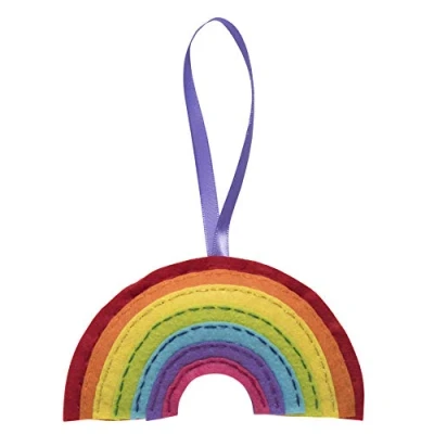 Immagine di Trimits Kit di decorazioni in feltro: arcobaleno, 11,5 x 16 cm
