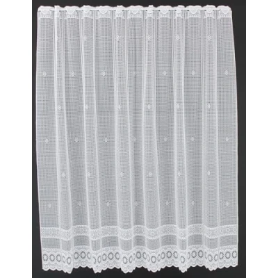 Immagine di Tenda della finestra Jacquard finale gebogt altezza 150 cm Può scegliere la larghezza in segmenti da 12,5 cm, come vuole Colore: Bianco Tendine cucina
