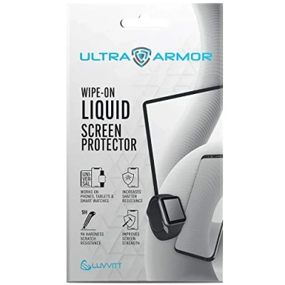Immagine di Ultra Armor Liquid Glass Screen Protector for All Smartphones Tablets and Watches Wipe On Nano Protection Universal