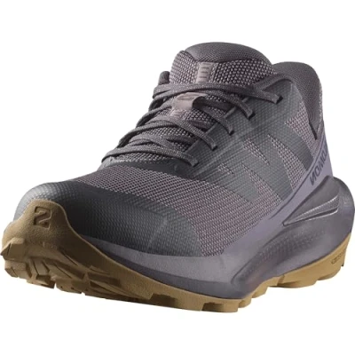 Immagine di Salomon Elixir Tour Scarpe Impermeabili da trekking Donna, Comfort ottimale, Rullata morbida, Impermeabilità e protezione dagli elementi, Nine Iron/Shark/Kelp, 43 1/3 EU