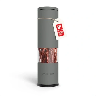 Immagine di LARS NYSØM Macinino per Peperoncino con Lama di Taglio in Acciaio Inox I Taglierino Premium Spezie Design (Ash Gray)
