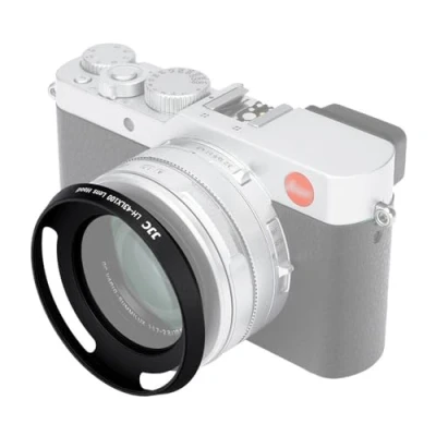 Immagine di JJC LH 43LX100 Paraluce circolare in metallo E43 per Leica D Lux 8, 7, (Typ 109) e Panasonic DMC LX100, LX100II (nero)