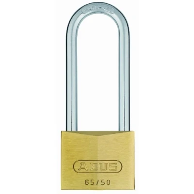 Immagine di Abus 12017 Lucchetto in ottone ad arco lungo, 80 mm, con chiave unica 6501