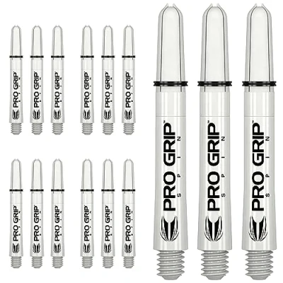 Immagine di Target Darts 5 x Sets di Bianco PRO Grip Spin Steli dardo Intermedio 15 Alberi per Freccette in Totale