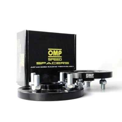 Immagine di OMP SPEED Set distanziali doppio centraggio/doppio fissaggio 15 mm 5 x 108/5 108 CB, altezza: 63,3 lunghezza: 63,3, OD: 150 M12 1,5, nero