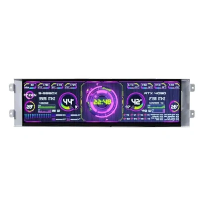 Immagine di VSDISPLAY 12,7 pollici Monitor LCD 2880X864 2K IPS,con porta video mini HDMI USB tipo C, per CPU Jonsbo D41 GPU PC Case Display