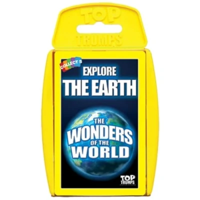 Immagine di Top Trumps Wonders of the World Classics Card Game, Scopri fatti interessanti in questo gioco educativo ricco tra cui l&#039;altezza del Monte Everest, 2 più giocatori è un ottimo regalo per bambini dai 6
