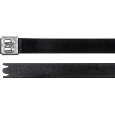Immagine di HellermannTyton 111 00299 MBT14XHFC SS316/SP BK Fascetta per cavi Nero con palla di chiusura, Stabilizzato ai raggi UV 1 pz.