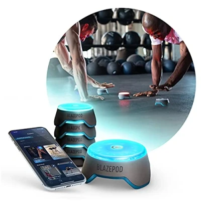 Immagine di Blazepod : azionamento luminoso &quot;Flash Reflex&quot;. programmi stimolanti Per migliorare la velocità e l&#039;agilità. atleti: arti marziali, calcio, boxe, basket, allenatori allenatori.